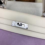 Colestore Hermes Kelly 25 Soft Lavender Suede  25cm - 6