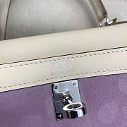 Colestore Hermes Kelly 25 Soft Lavender Suede  25cm - 4