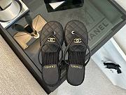 Colestore Chanel Coco Beach Flip flops Suede Black - 1