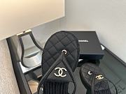 Colestore Chanel Coco Beach Flip flops Suede Black - 6
