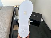 Colestore Chanel Coco Beach Flip flops Suede White - 6