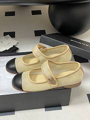 Colestore Chanel Mary Janes Fabric & Grosgrain Ivory & Black  - 5