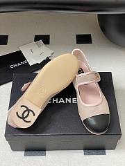 Colestore Chanel Mary Janes Fabric & Grosgrain Pink & Black  - 6
