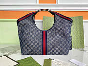 Colestore Gucci Giglio Large Tote Bag in Denim 60×47×16cm - 4
