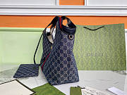 Colestore Gucci Giglio Large Tote Bag in Denim 60×47×16cm - 5