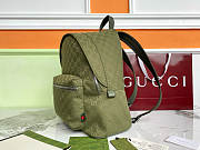 Colestore Gucci Match Medium GG Backpack in Green Beige Nylon 40×35×20cm - 5