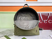Colestore Gucci Match Medium GG Backpack in Green Beige Nylon 40×35×20cm - 4