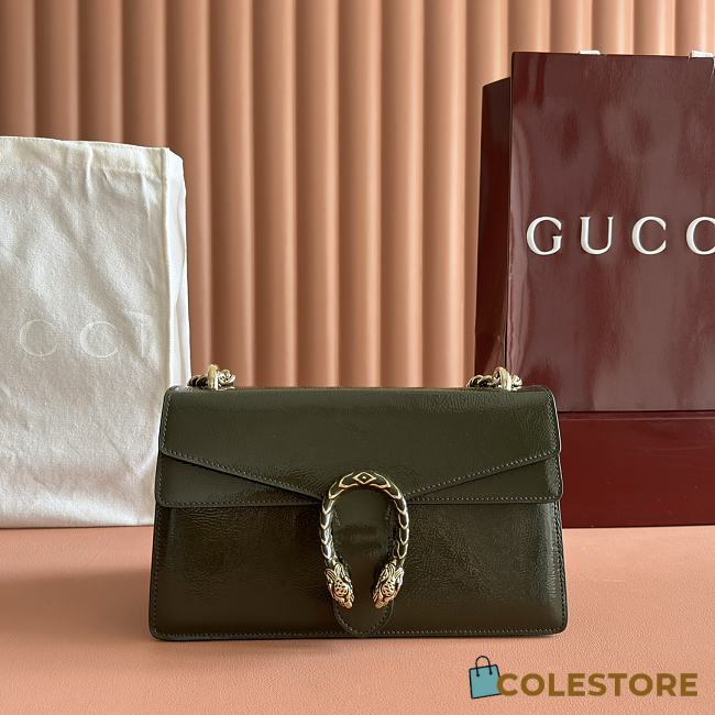 Colestore Gucci Dionysus Shoulder Bag Forest Green Leather 28x16x10.5cm - 1