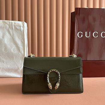 Colestore Gucci Dionysus Shoulder Bag Forest Green Leather 28x16x10.5cm