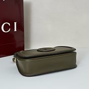 Colestore Gucci Blondie Medium Top Handle Bag Forest Green Leather 27x17x7cm - 5