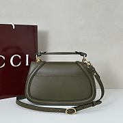 Colestore Gucci Blondie Medium Top Handle Bag Forest Green Leather 27x17x7cm - 2