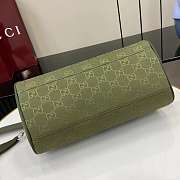 Colestore Gucci GG Canvas Small Cylinder Bag Forest Green GG Canvas 30x16x16cm - 3