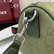 Colestore Gucci GG Canvas Small Cylinder Bag Forest Green GG Canvas 30x16x16cm - 2