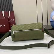 Colestore Gucci GG Canvas Small Cylinder Bag Forest Green GG Canvas 30x16x16cm - 1