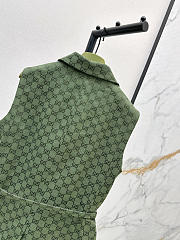 Colestore Gucci Sleeveless Monogram Vest Forest Green - 5