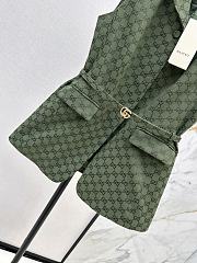 Colestore Gucci Sleeveless Monogram Vest Forest Green - 3