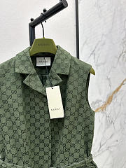 Colestore Gucci Sleeveless Monogram Vest Forest Green - 4
