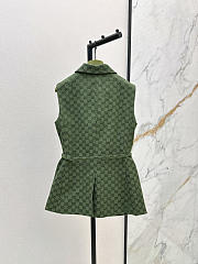 Colestore Gucci Sleeveless Monogram Vest Forest Green - 2