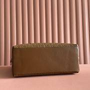 Colestore Gucci GG Emblem Large Tote Bag Leather in Caramel 25x20x10cm - 5