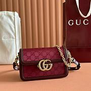 Colestore Gucci Go Small Shoulder Bag Red GG 21.5x14x9cm - 1