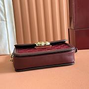 Colestore Gucci Go Small Shoulder Bag Red GG 21.5x14x9cm - 4