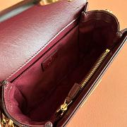 Colestore Gucci Go Small Shoulder Bag Red GG 21.5x14x9cm - 5