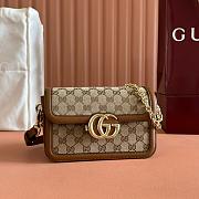 Colestore Gucci Go Small Shoulder Bag Brown GG 21.5x14x9cm - 1