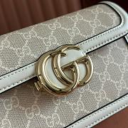 Colestore Gucci Go Small Shoulder Bag White Natural GG 21.5x14x9cm - 2