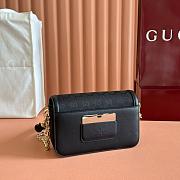 Colestore Gucci Go Small Shoulder Bag Black GG 21.5x14x9cm - 4