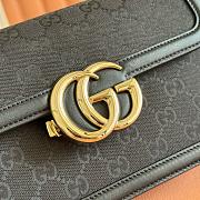 Colestore Gucci Go Small Shoulder Bag Black GG 21.5x14x9cm - 2