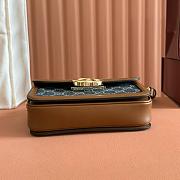 Colestore Gucci Go Small Shoulder Bag Blue Denim GG 21.5x14x9cm - 6