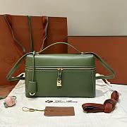 Colestore Loro Piana Extra Bag L27 Smooth Calfskin Dark Lichen Green 27x10x16cm - 1