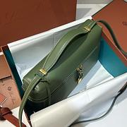 Colestore Loro Piana Extra Bag L27 Smooth Calfskin Dark Lichen Green 27x10x16cm - 3
