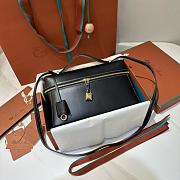 Colestore Loro Piana Extra Bag L27 Smooth Calfskin Black 27x10x16cm - 2