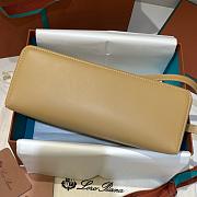 Colestore Loro Piana Extra Bag L27 Smooth Calfskin Light Mastic/Sun Gold 27x10x16cm - 5