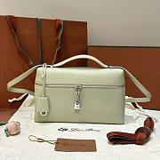 Colestore Loro Piana Extra Bag L27 Smooth Calfskin Light Wasabi 27x10x16cm - 1