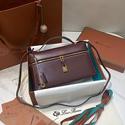 Colestore Loro Piana Extra Bag L27 Smooth Calfskin Azuki Beans 27x10x16cm - 3
