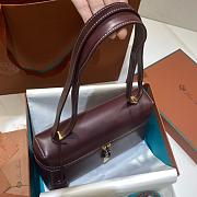 Colestore Loro Piana Extra Bag L27 Smooth Calfskin Azuki Beans 27x10x16cm - 5