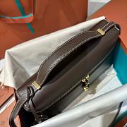 Colestore Loro Piana Extra Bag L27 Smooth Calfskin Dark Chocolate 27x10x16cm - 4