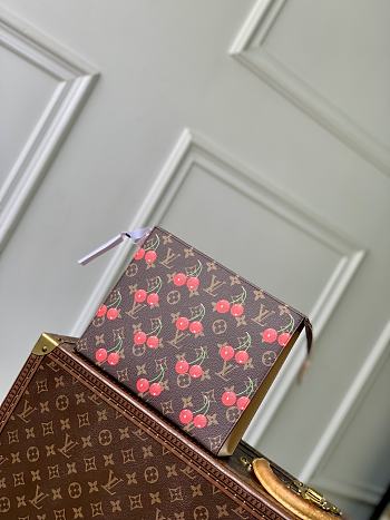 Colestore Louis Vuitton LV x TM Toiletry Pouch Monogram Cherry Coated Canvas  25.0 x 20.0 x 5.5 cm