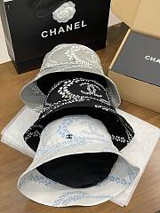 Colestore Chanel Camellia Chain Bucket Hat Blue/Gray/Black - 5