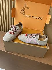 Colestore Louis Vuitton Sneakerina Cherry Charm Trainers Beige and Pink Suede - 6