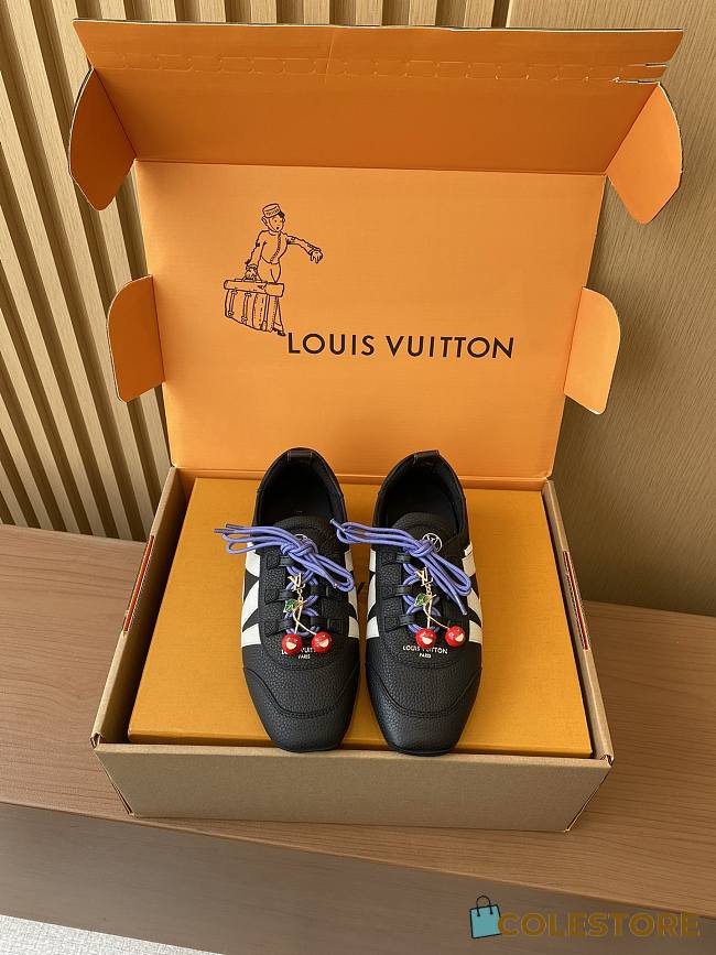 Colestore Louis Vuitton Sneakerina Cherry Charm Trainers Black - 1