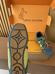 Colestore Louis Vuitton Sneakerina Cherry Charm Trainers Dark Teal Blue & Olive Green - 6
