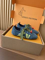 Colestore Louis Vuitton Sneakerina Cherry Charm Trainers Dark Teal Blue & Olive Green - 3