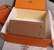 Colestore Hermes Kelly In Brown Gold Buckle - 4