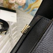 Colestore Valextra Iside Mini Black Leather Top Handle Bag 22x12x16.5 cm - 5