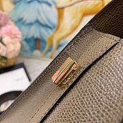 Colestore Valextra Iside Mini Taupe Green Leather Top Handle Bag 22x12x16.5 cm - 5