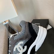 Colestore Chanel Tweed Sneakers Black - 5