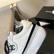 Colestore Chanel 25P Tweed & Calfskin Sneakers White - 5
